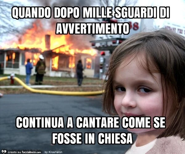Sguardi di avvertimento inutili