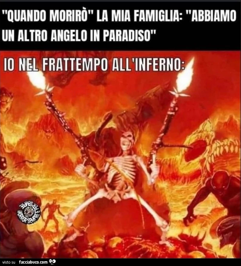 Quando morirò la mia famiglia: abbiamo un altro angelo in paradiso. Io nel frattempo all'inferno