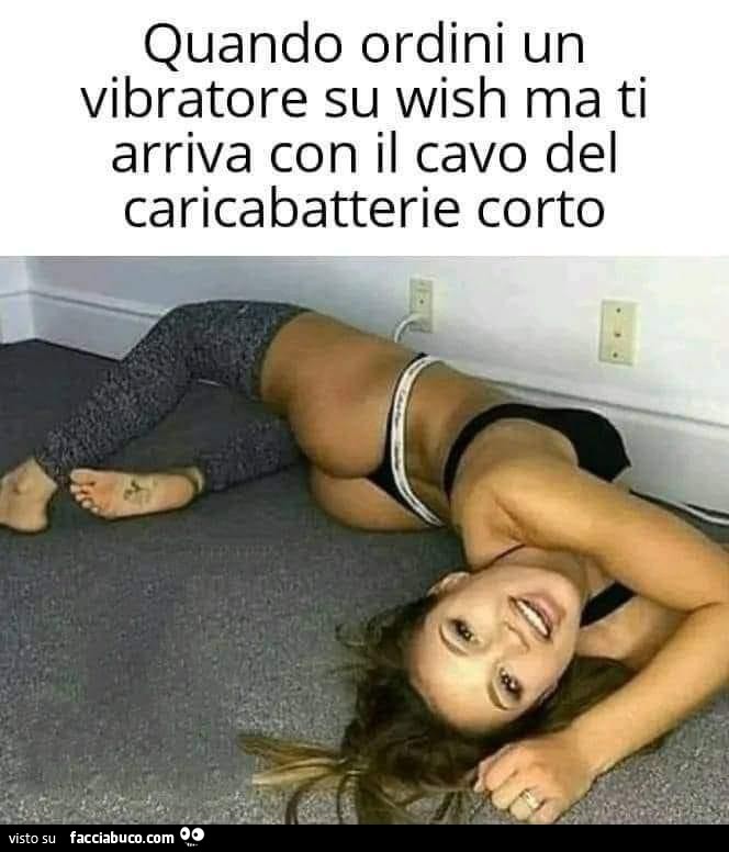 Quando ordini un vibratore su wish ma ti arriva con il cavo del caricabatterie corto
