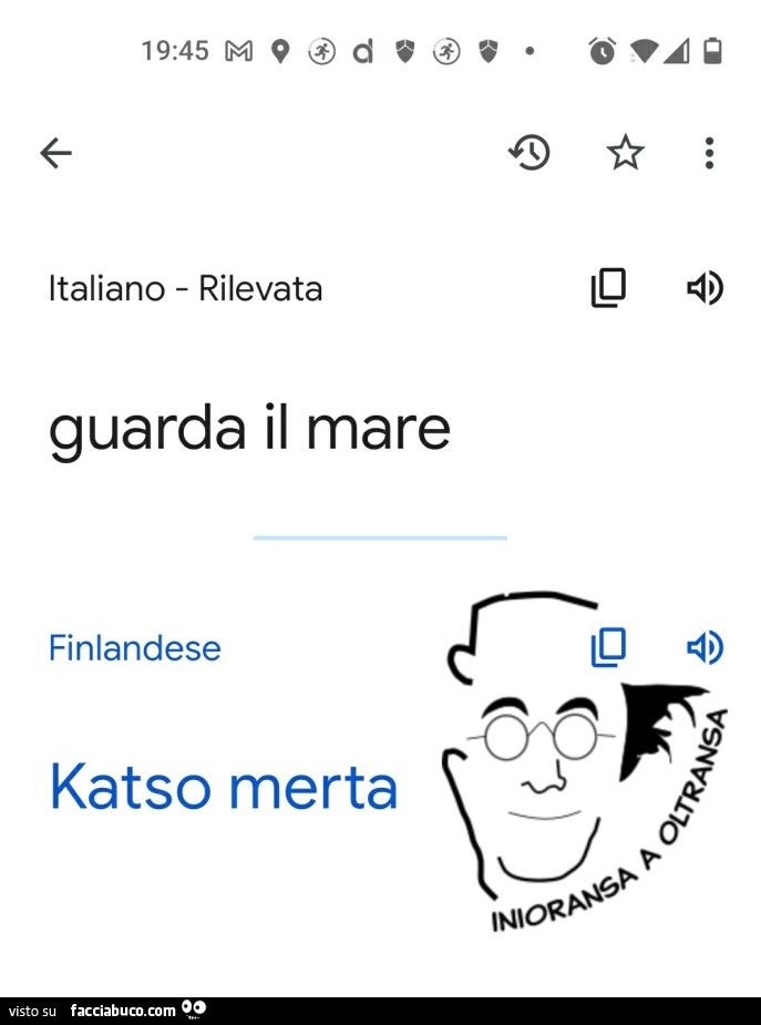 Guarda il mare. Katso Merta in finlandese