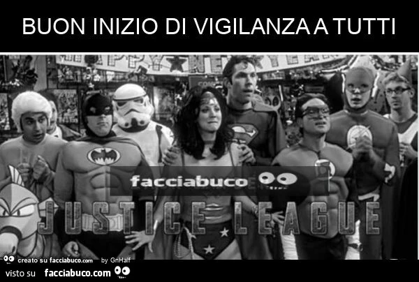 Buon inizio di vigilanza a tutti