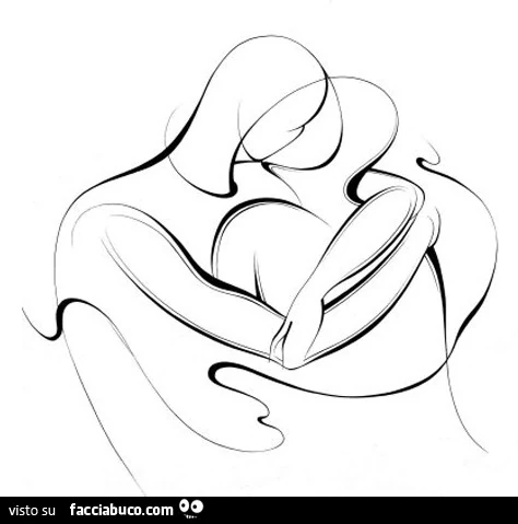 Abbraccio astratto