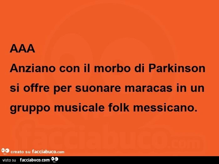 AAA anziano con il morbo di parkinson si offre per suonare maracas in un gruppo musicale folk messicano