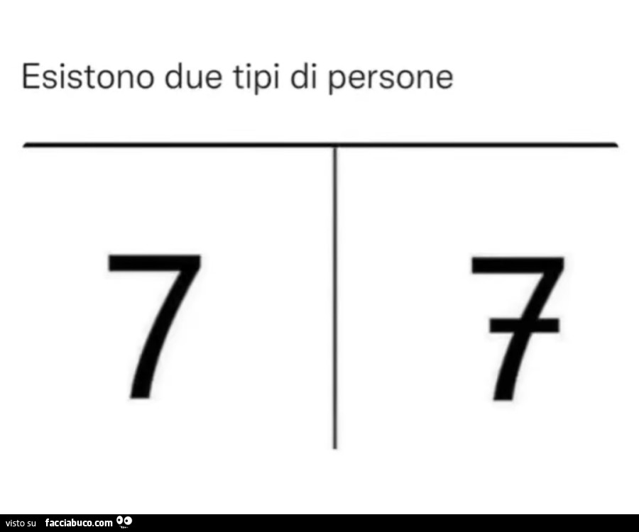 Esistono due tipi di persone 7