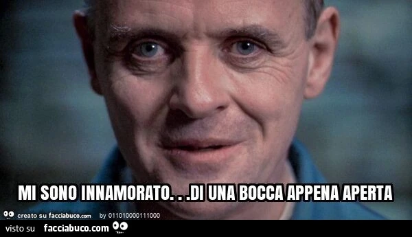 Mi sono innamorato… di una bocca appena aperta