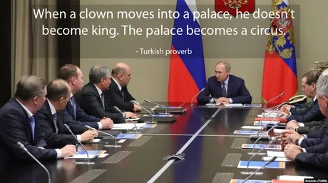 Putin clown turkish proverb