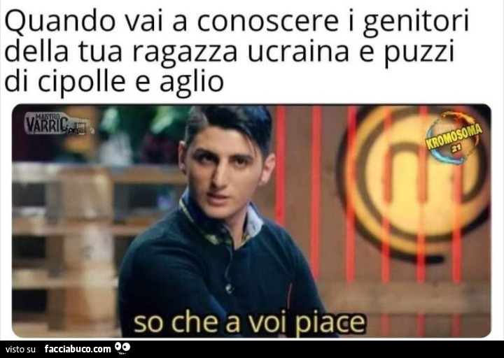 Quando vai a conoscere i genitori della tua ragazza Ucraina