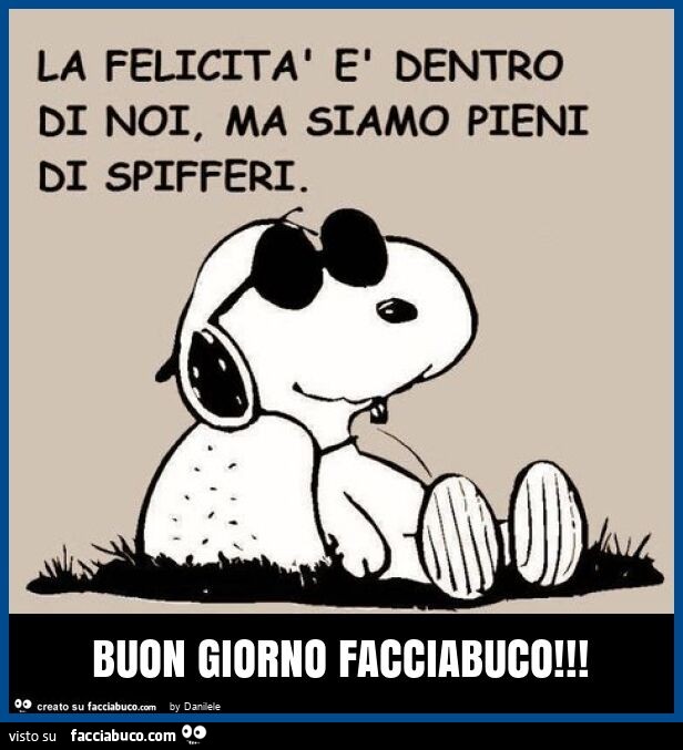Buon giorno facciabuco