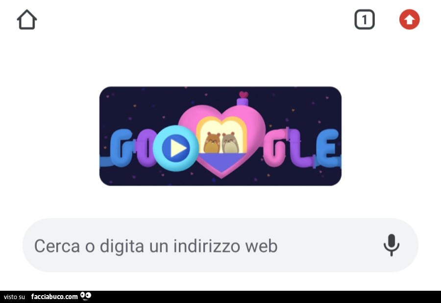 Doodle Google di San Valentino