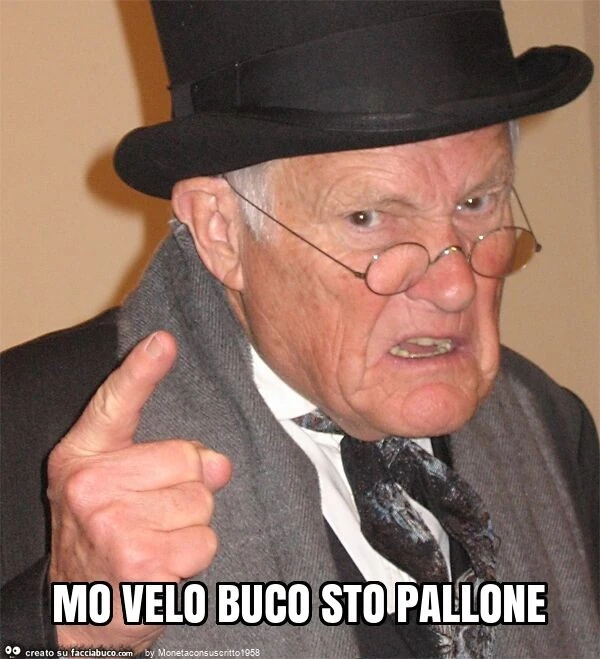Mo velo buco sto pallone