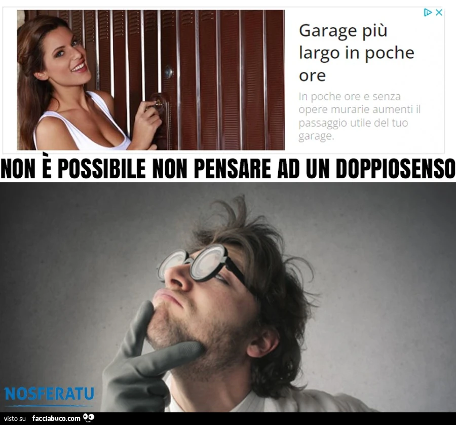 Quando le pubblicità hanno il doppio senso