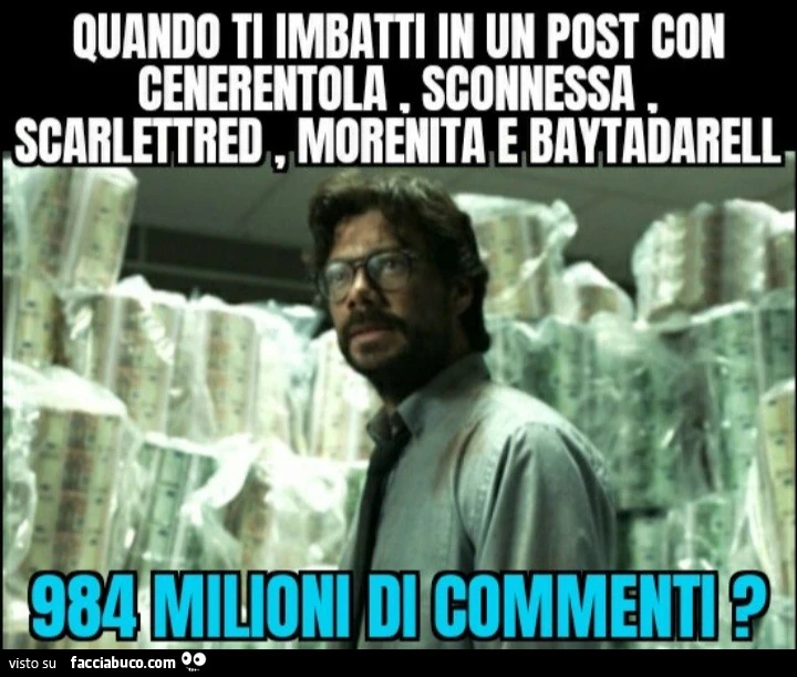 Quando ti imbatti in un post con Cenerentola Sconnessa Scarlettred Morenita BaytaDarell