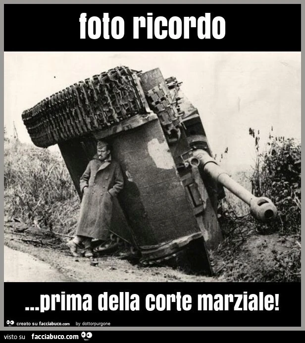 Foto ricordo&hellip; prima della corte marziale