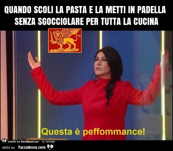 Quando scoli la pasta e la metti in padella senza sgocciolare per tutta la cucina