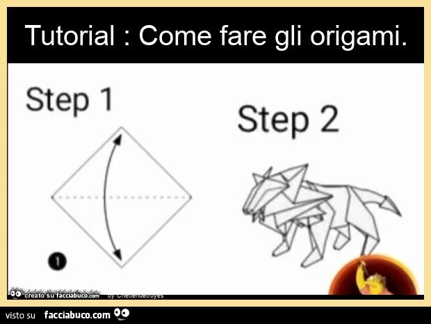 Tutorial: come fare gli origami