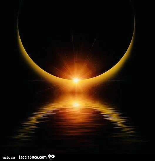 Eclissi sul mare