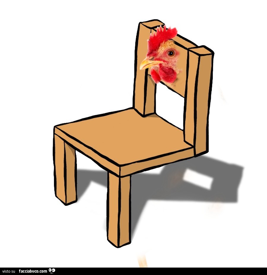 La sedia a due gambe edizione gallina