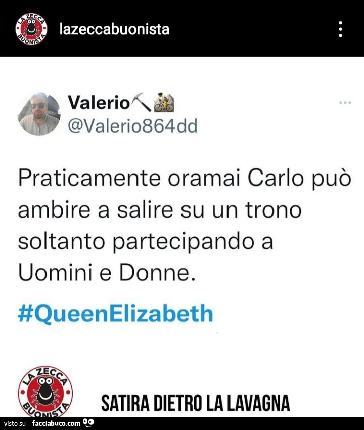 Praticamente oramai Carlo puรฒ ambire a salire su un trono soltanto partecipando a uomini e donne