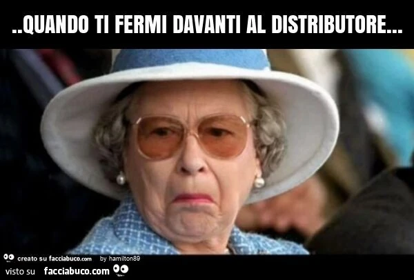 Quando ti fermi davanti al distributore