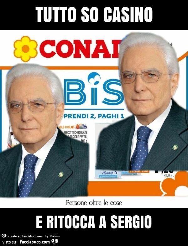Tutto so casino e ritocca a sergio