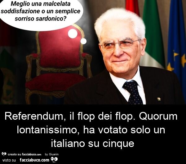 Referendum, il flop dei flop. Quorum lontanissimo, ha votato solo un italiano su cinque