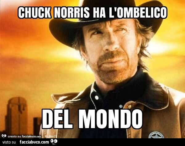 Chuck norris ha l'ombelico del mondo