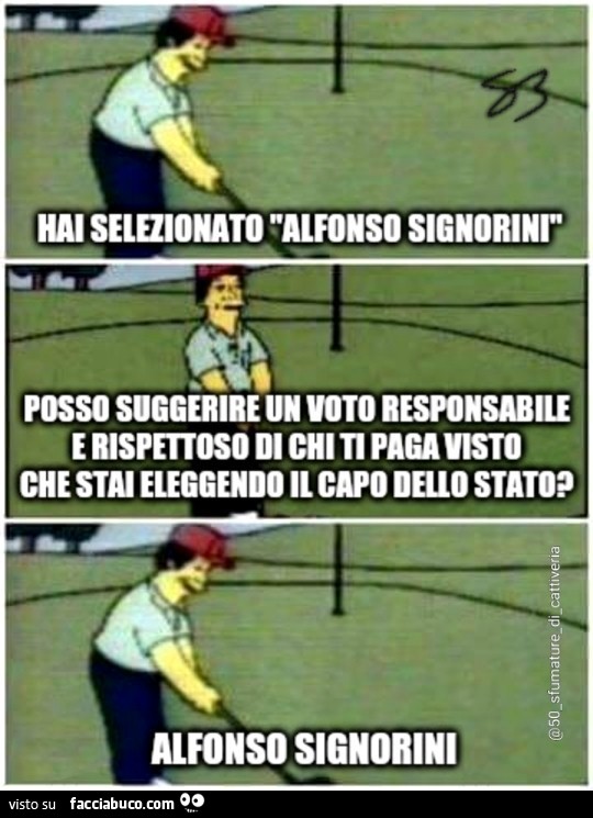 Hai selezionato alfonso signorini