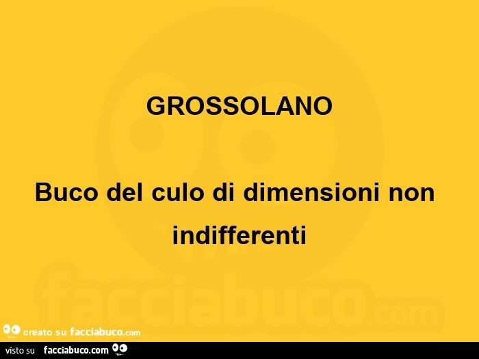 Grossolano. buco del culo di dimensioni non indifferenti