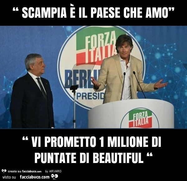 “ scampia è il paese che amo” “ vi prometto 1 milione di puntate di beautiful “