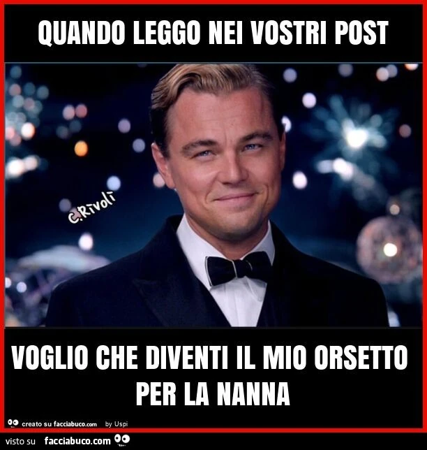 Quando leggo nei vostri post voglio che diventi il mio orsetto per la nanna
