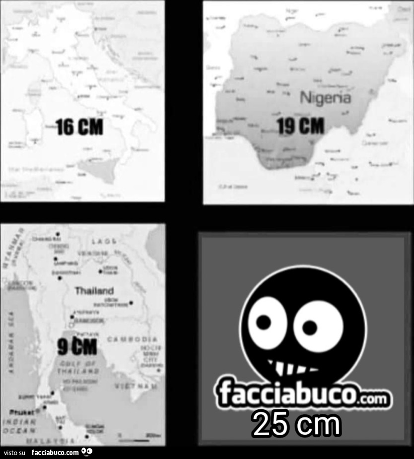Lunghezza media del pene nel mondo Facciabuco Thaimax