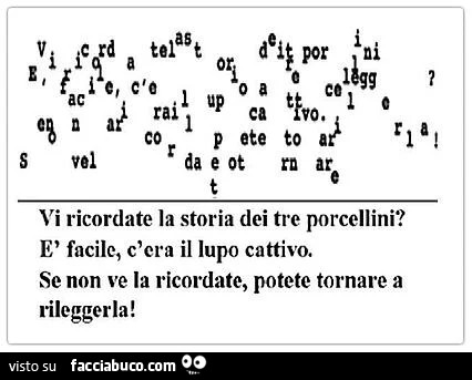 Vi ricordate la storia dei tre porcellini? È Facile, c'era il lupo cattivo. Se non ve la ricordate, potete tornare a rileggerla