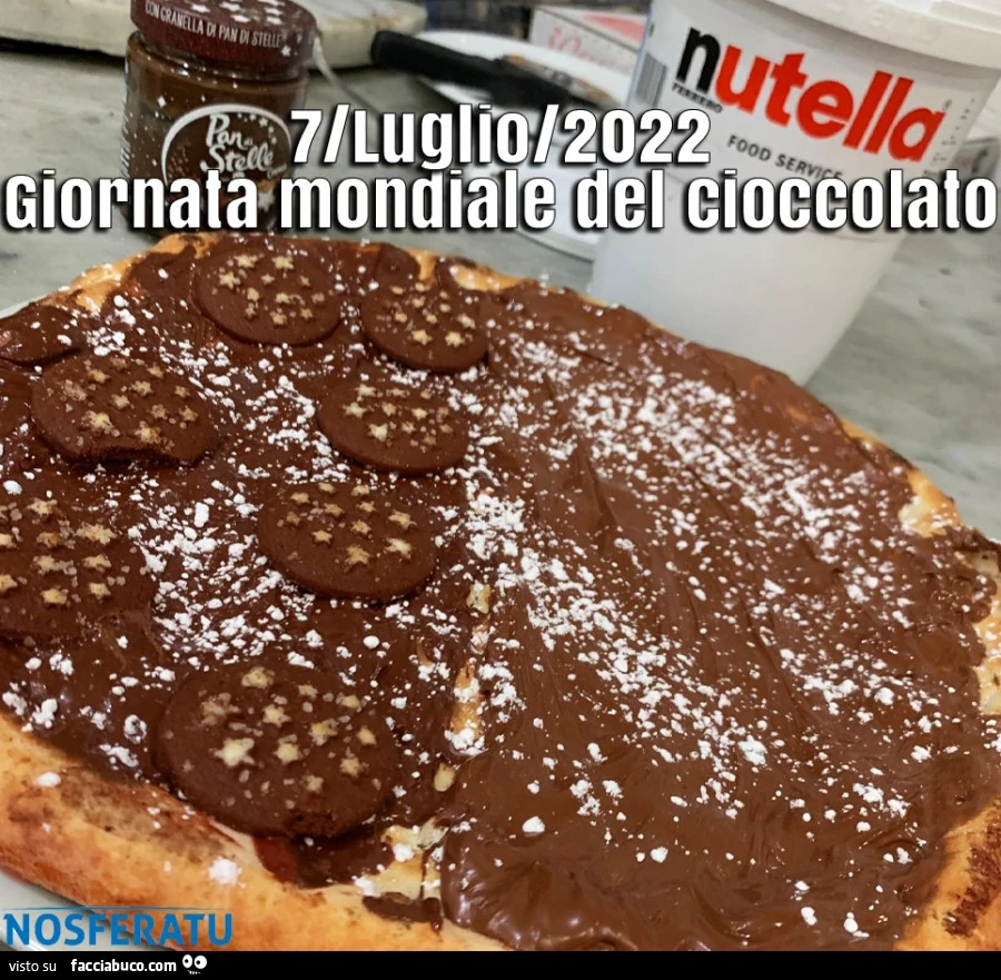 Pizza Con Nutella e Biscotti Pan di stelle