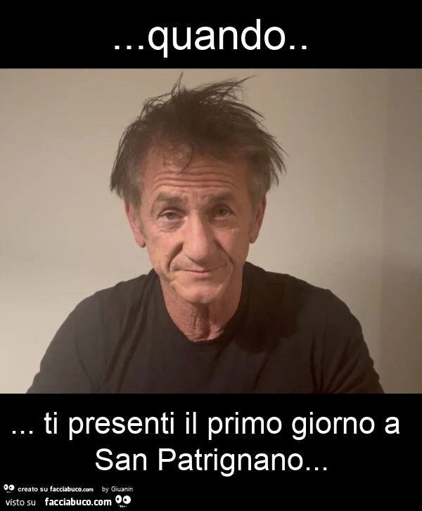 Quando&hellip; ti presenti il primo giorno a san patrignano