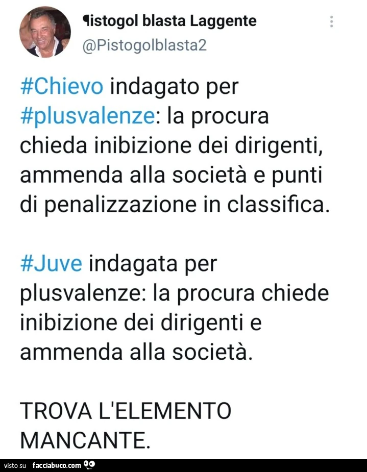 Chievo indagato per plusvalenze: la procura chieda inibizione dei dirigenti, ammenda alla società e punti di penalizzazione in classifica. juve indagata per plusvalenze: la procura chiede inibizione dei dirigenti e ammenda alla società. trova l'eleme