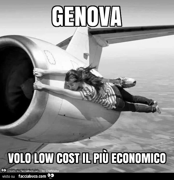 Genova volo low cost il più economico
