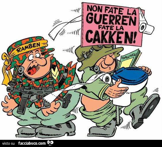 Non fate la guerren fate la cakken. Sturmtruppen