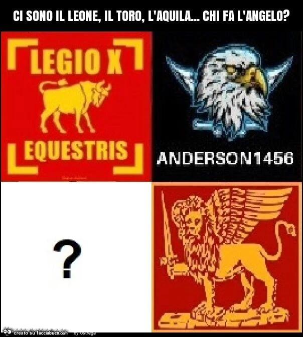 Ci sono il leone, il toro, l'aquila&hellip; chi fa l'angelo?