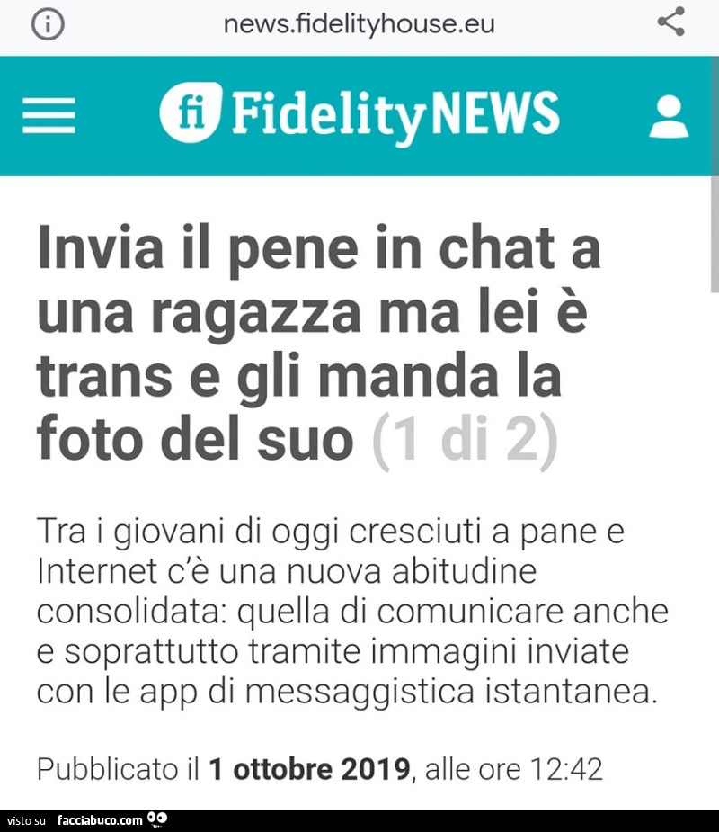 Invia il pene in chat a una ragazza ma lei è trans e gli manda la foto del suo