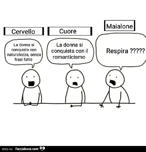 La donna si conquista con naturalezza, senza frasi fatte. La donna si conquista con il romanticismo. Respira?