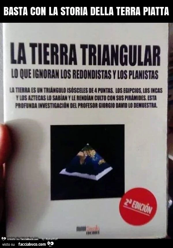 Basta con la storia della terra piatta